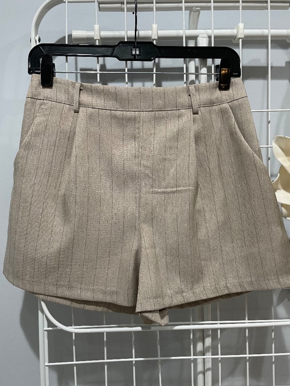 Pinstripe Pleated Short